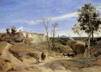 Corot, Jean-Baptiste-Camille - La Cervara, the Roman Countryside